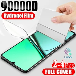 2-4pcs Full Cover Flexible Silicone Hydrogel Film For Xiaomi Redmi 14C 14R 13 13R 13C 12 12C A3 Pro turbo 3 Screen Protector