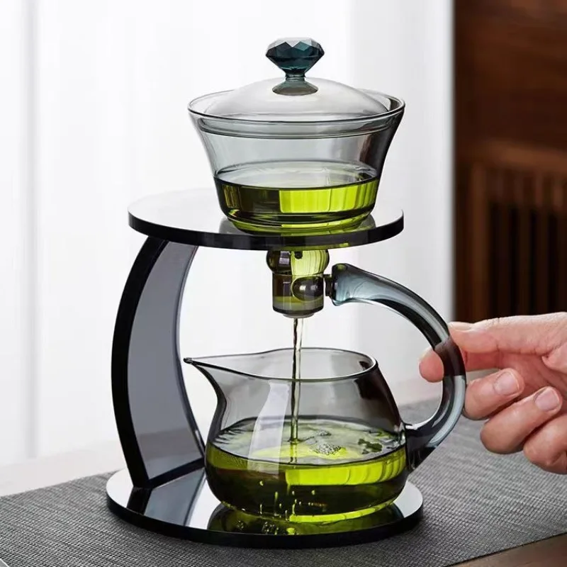 

Tea pot, semi-automatic tea set, magnetic household kung fu tea set