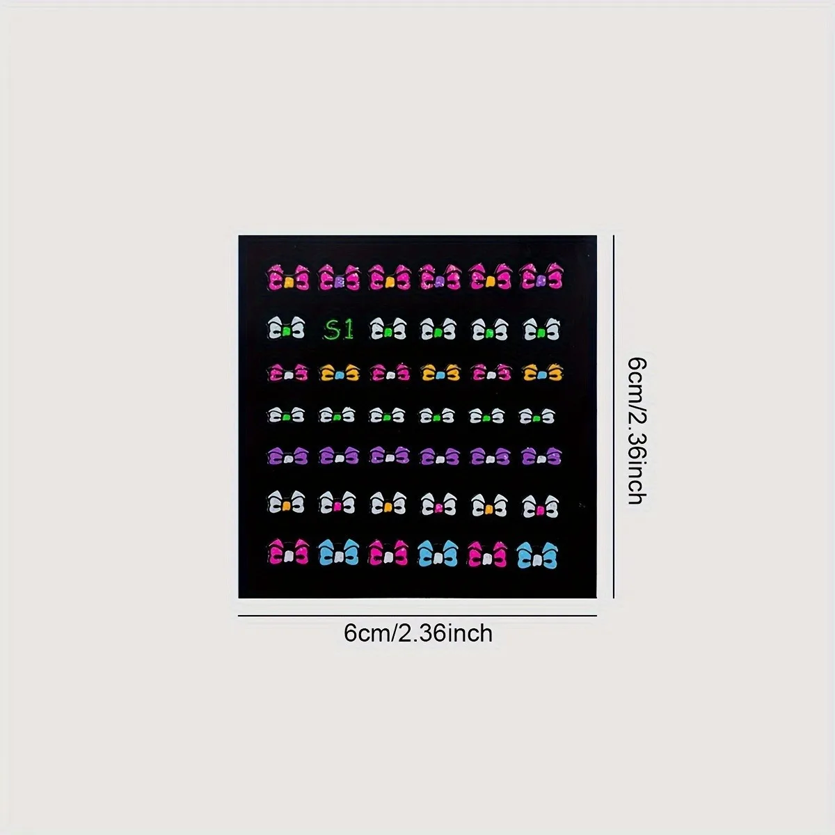 Glow in The Dark Neon Nail Stickers Glittery Glossy Self-Adhesive Nail Art Stickers Butterfly Love Heart Flower Nail Art Decor