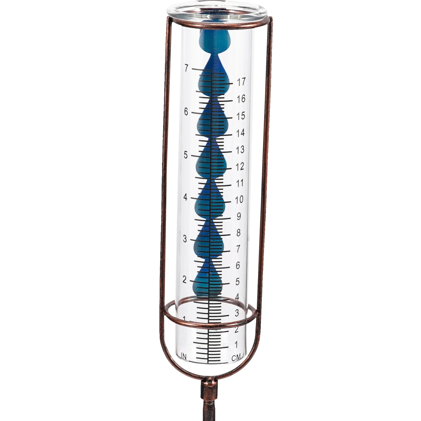 

7 Inches Rain Gauge Outdoor Accurate Clear Scale Rain Measurement Tool for Garden Lawn Yard Decorative Floating Design