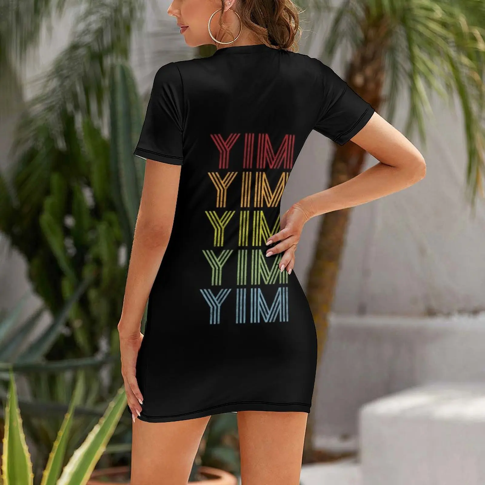 Yim Name T Shirt - Yim Vintage Retro Yim Name Gift Item Tee Short Sleeved Dress Women's summer dresses