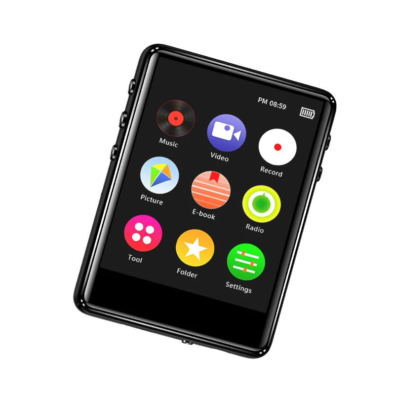 New Version  Bluetooth MP3 Music Player with touch screen and built-in 16GB HiFi Portable walkman with Radio /FM/ Record