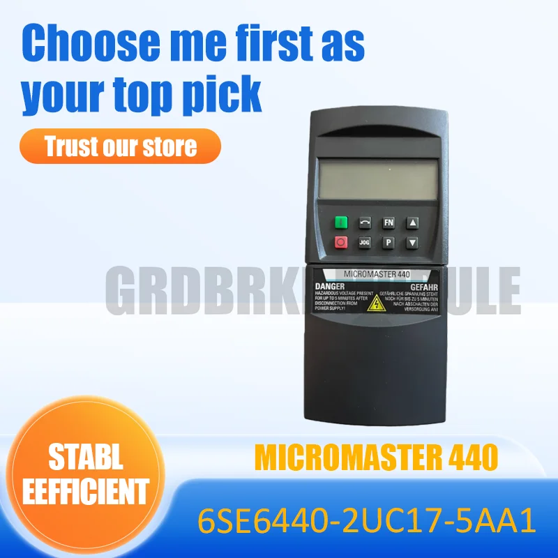 

Новый Оригинальный Преобразователь Частоты SIMIENS 6SE6440-2UC17-5AA1 MICROMASTER 440 7.5кВт 1-фазный 220В без фильтра