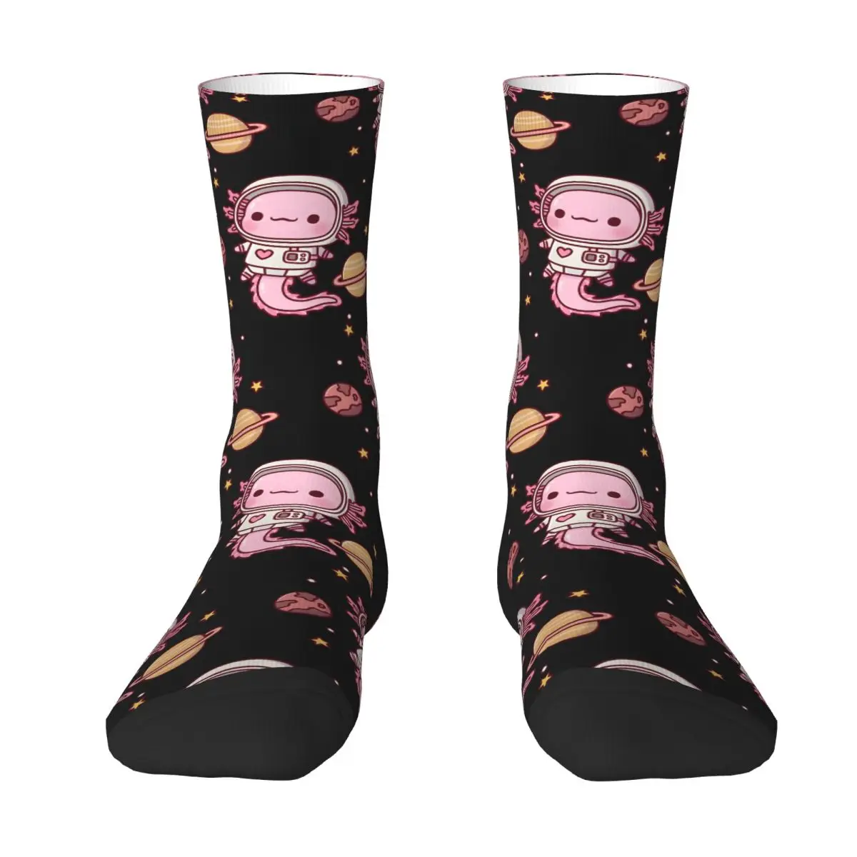 Cute Axolotl Men Socks Windproof Novelty Spring Summer Autumn Winter Stockings