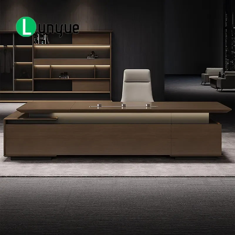 Modern Light Luxury Executive Desk Simple Boss Office Table High End President Workstation for Manager CEO Home Office