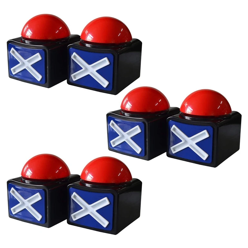 

Best-6PCS Game Answer Buzzer , Game Buzzer Alarm Sound Play Button With Light Trivia Quiz Got Talent Buzzer Game Toys