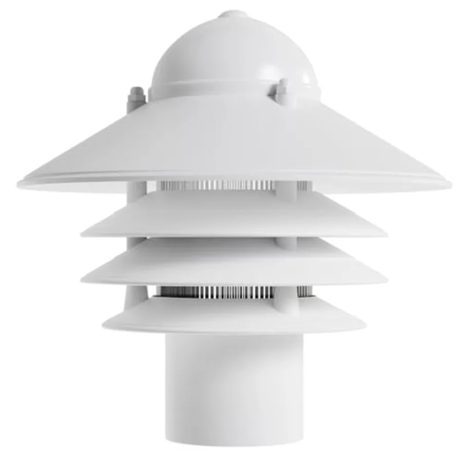 Nautical Post Mount Outdoor Lighting, Salt-Air Tough Rust-Proof Non-Metallic Coastal Lamps, Fits 3