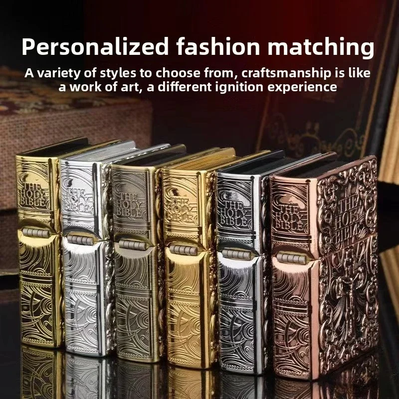 

ZORRO Creative Personalized Armor Kerosene Lighter Bible Retro Vintage Grinding Wheel Men's Gifts Cigarette Lighter Wholesale