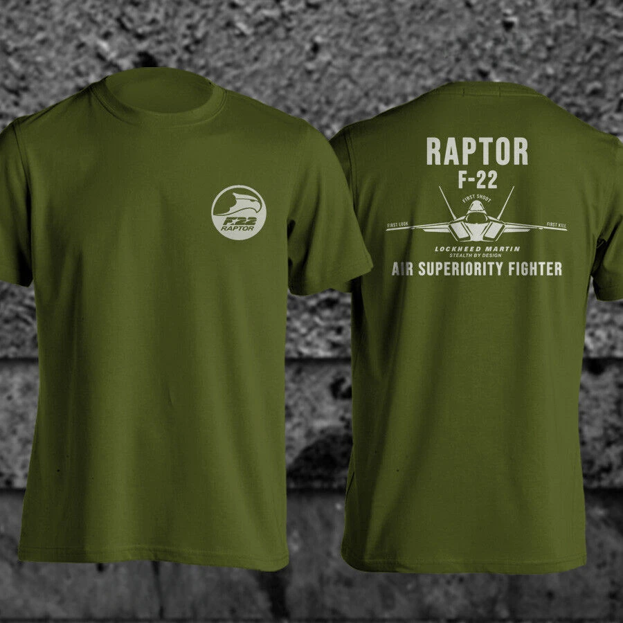 USAF Raptor F-22 Superior Fighter Military Men TShirt Short Sleeve Casual 100% Cotton O-Neck Shirts harajuku men's t-shirts sale image 3