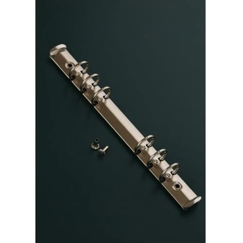 Silver Black Paper Fasteners Scrapbooking Stationery Student Paper Binding Clips Loose Leaf Ring Paper Binder A5 A6 File Folder