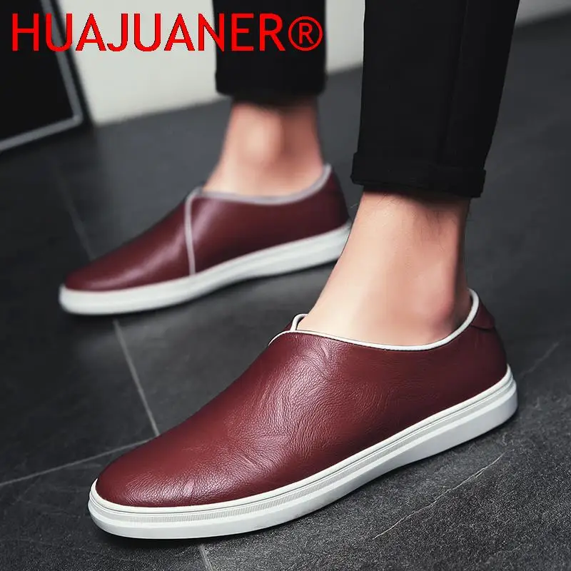 

Mens Slip on Shoes Genuine Leather Fashion Drive Loafers Top Quality Comfortable Casual Flats Luxury Brand Non-Slip Sneakers Men