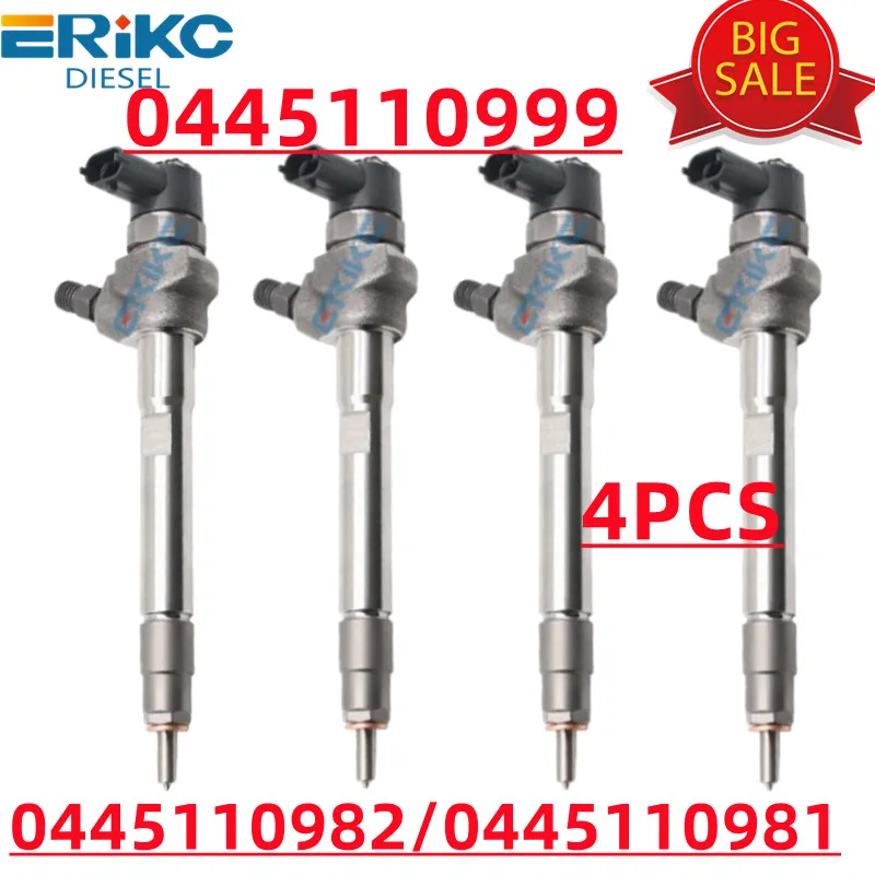 ERIKC 0445 110 999 Cheap Diesel Injector 0 445 110 999 0445110999 0445110982 0445110981 Diesel Fuel Injectors For BOSCH