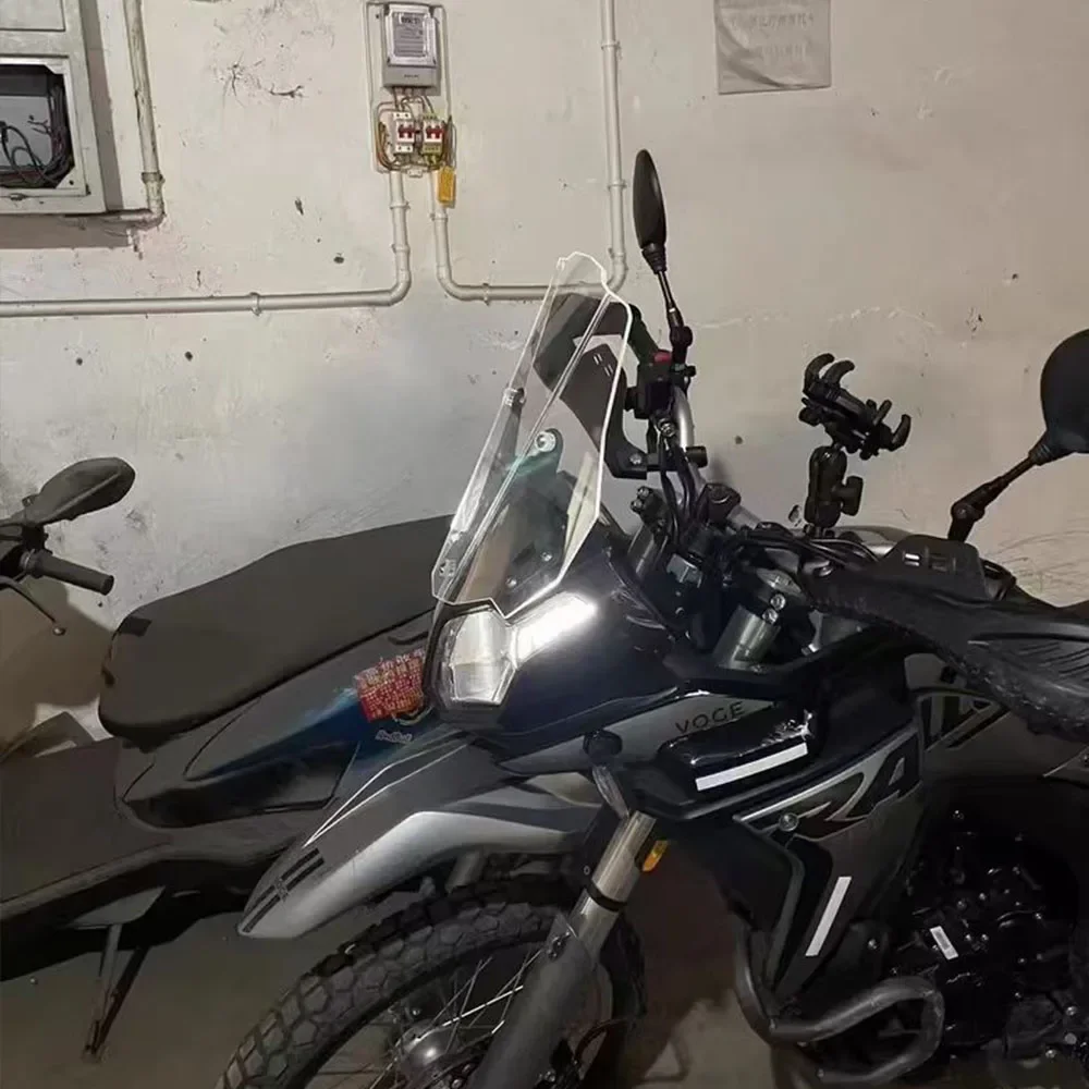 

Rally300 Sports Windscreen Wind Deflector Motorcycle Accessory Compatible with Loncin Rally 300 VOGE 300GY - Black