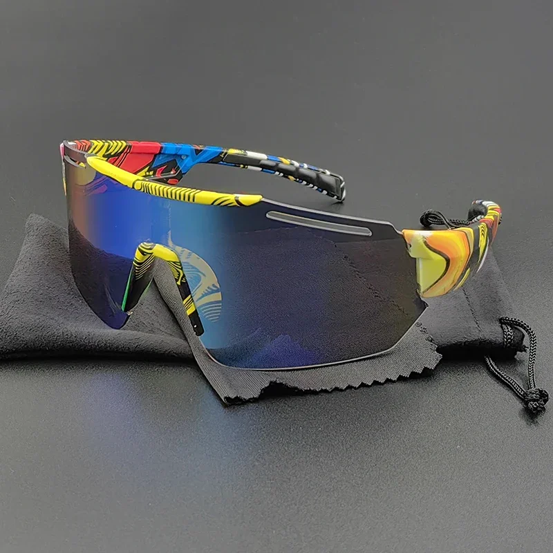 

Water Transfer Printing UV400 Cycling Sunglasses Rimless Road Bike Goggles Sports Running Fishing Eyewear Male Bicycle Glasses