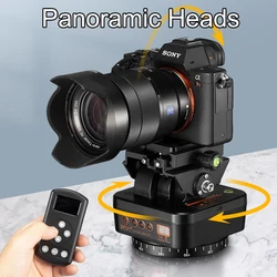 ZIFON YT-1000 YT-1200 Motorized Rotating Panoramic Head Remote Control Pan Tilt Tripod Head Stabilizer for Smartphone Cameras