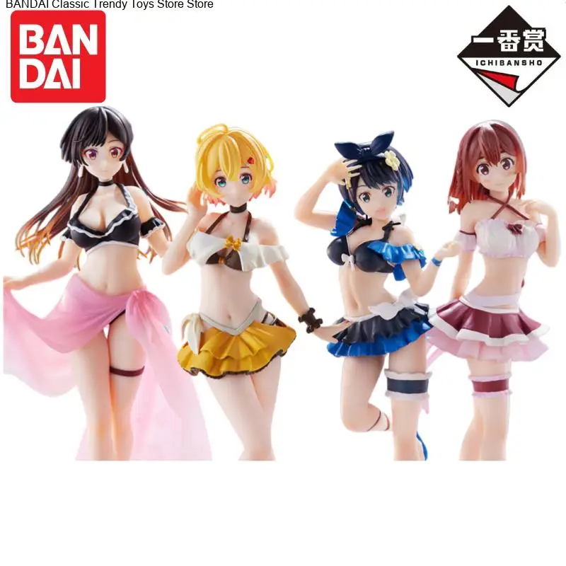 

В наличии Bandai, оригинальная экшн-фигурка Ichiban Kuji Vol 4, аренда подруги, модель куклы, новые персонажи аниме в штучной упаковке