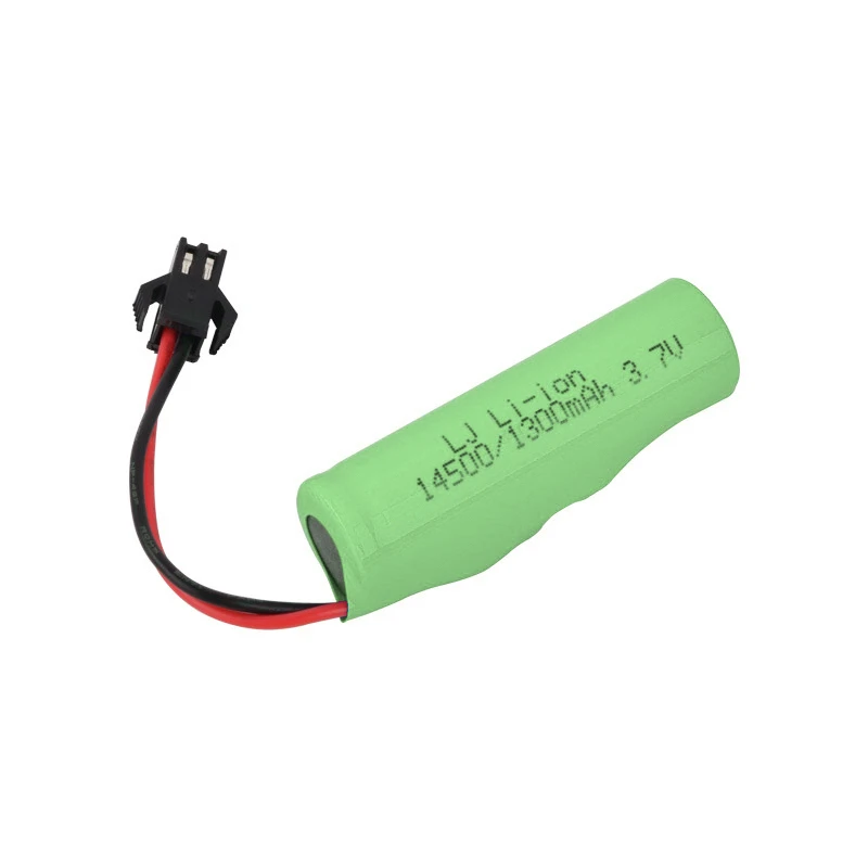 5 STKS 3.7 v 1300 mah lipo batterij 14500 Met SM/XH2.54/2.00 MM/JST Plug Voor RC Stunt Dump Auto JJRC C2 D828 RC Auto Onderdelen