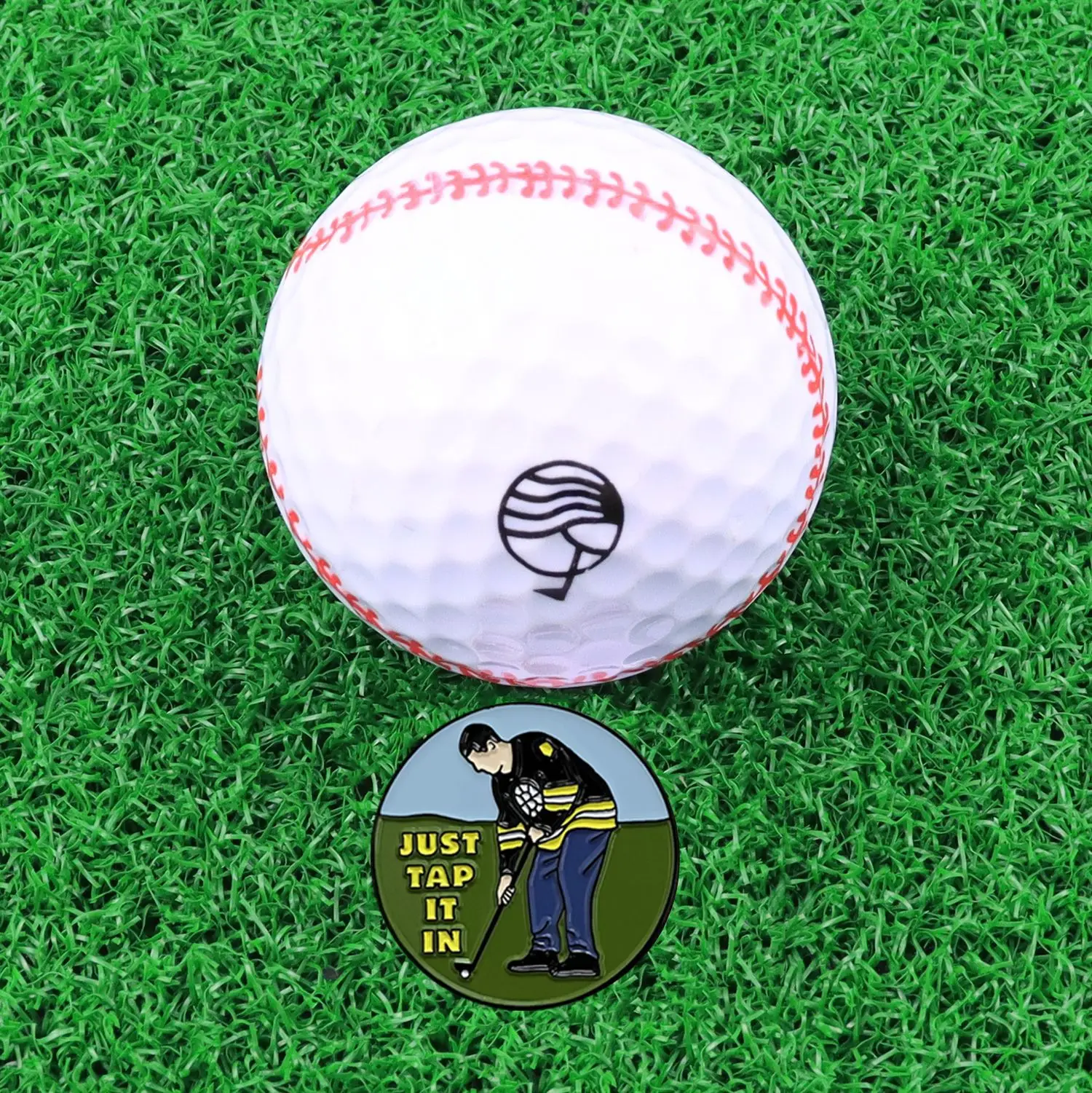 Golf Cap Clip With Fun Happy Gilmore Ball Marker Mark Golf Mark Golf Hat Clips