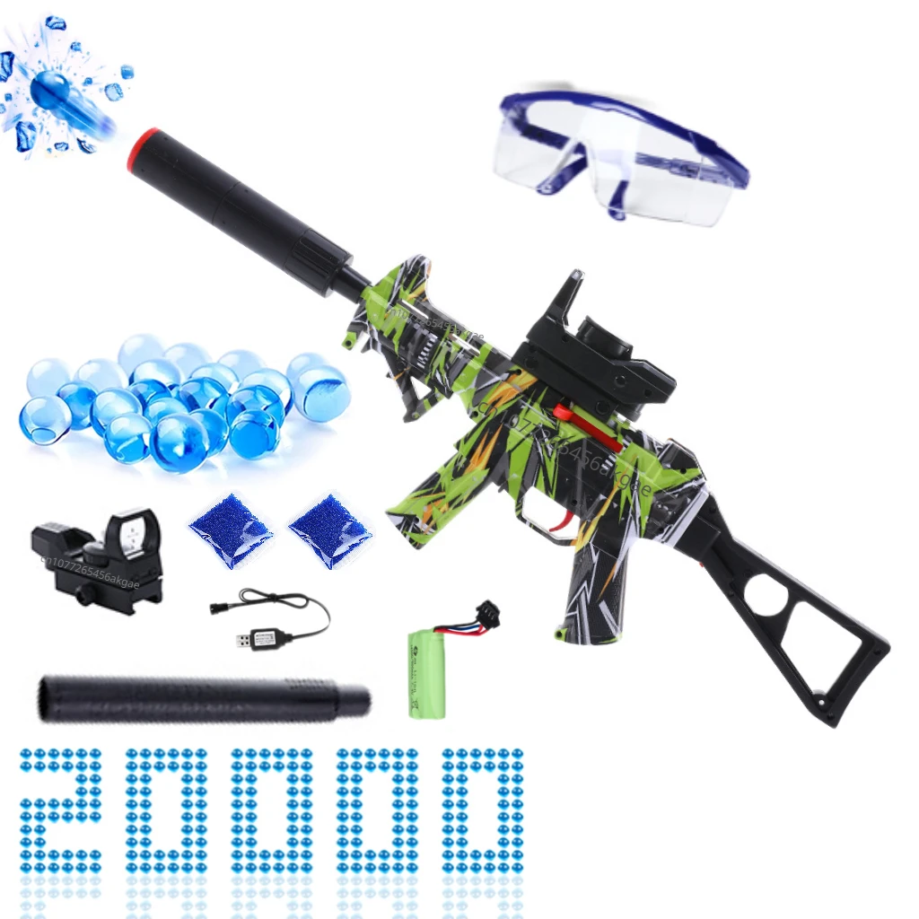 UMP Gel Balls Gun Toy Airsoft Weapons Hydrogel Graffiti Pneumatic Gun Rifle Sniper Launcher Toys for Boys Adults CS Fighting