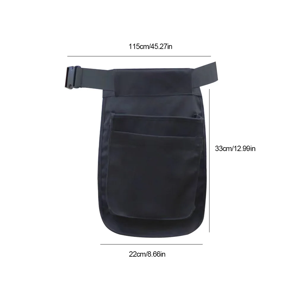 Portable Waist Tool Bag Adjustable Tool Belt Pouch Multi-function Electrician Carpenter Tool Bag for Gardening Plumbing Woodwork