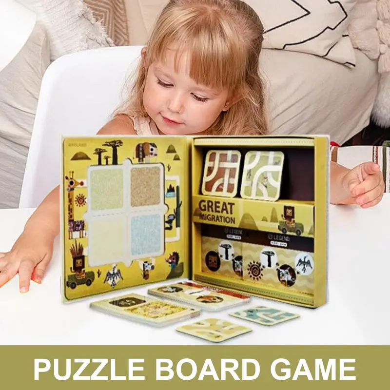 

Головоломка с животными для детей, деревянные одинаковые игры для малышей 3-5 лет, развивающая игрушка, отличная миграция, интерактивное обучение для мальчиков и