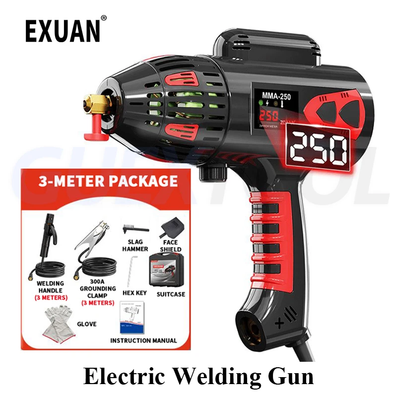 

Цифровая машина для сварки дисплея 220В домашняя небольшая электрическая сварка ручной портативной электрической чистой медной регулируемой сваркой для сварки стальной конструкции, ремонта сварки трубопроводов и ремонт