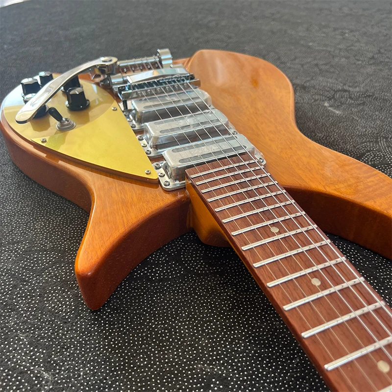 現地倉庫、透明な黄色のエレキギター、ステンレススチール弦、5 - Dobro Resonator Guitar のレビューと価格