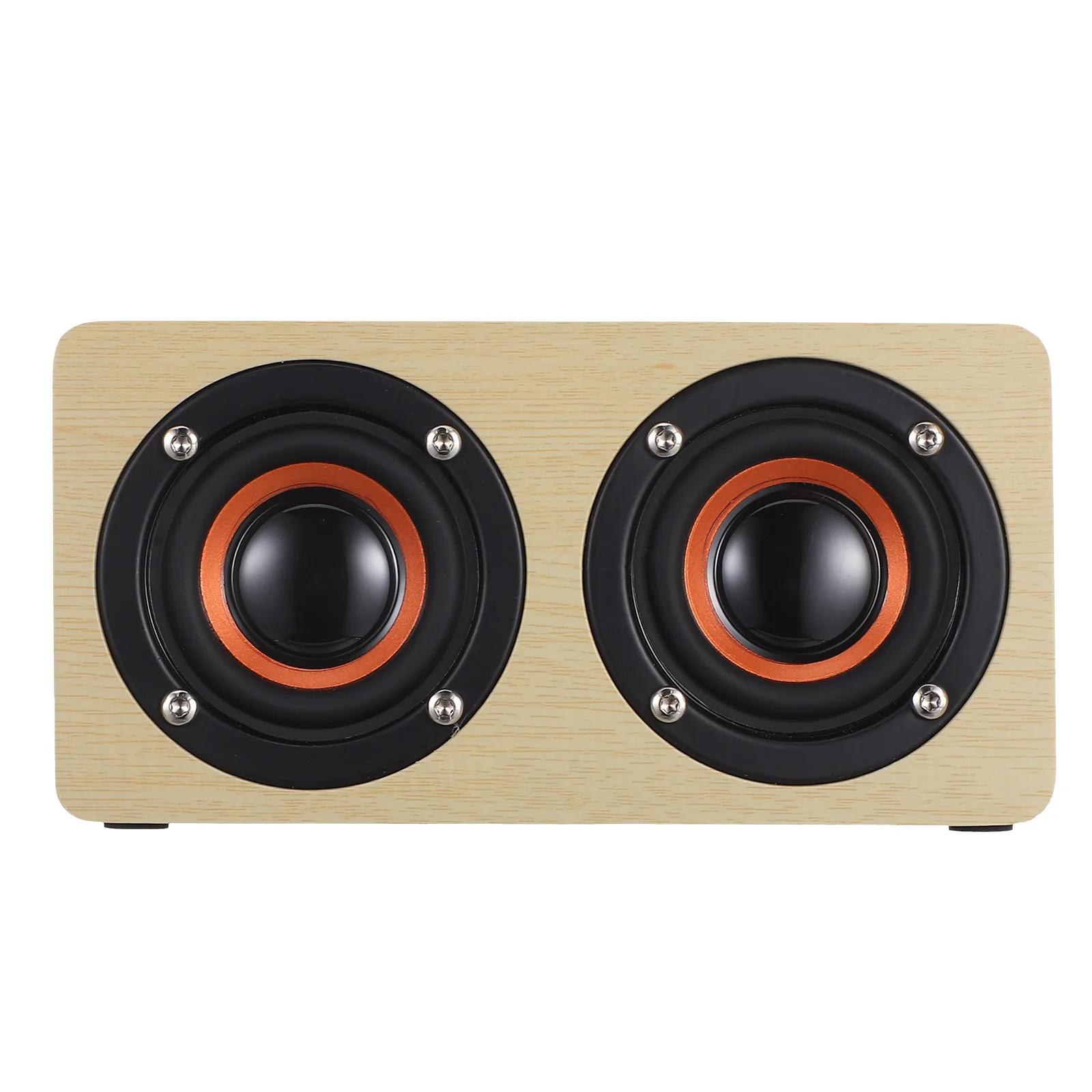 

Vintage Wooden Speaker Mini Wireless Portable Bass Stereo Sound High For Indoor Outdoor Use