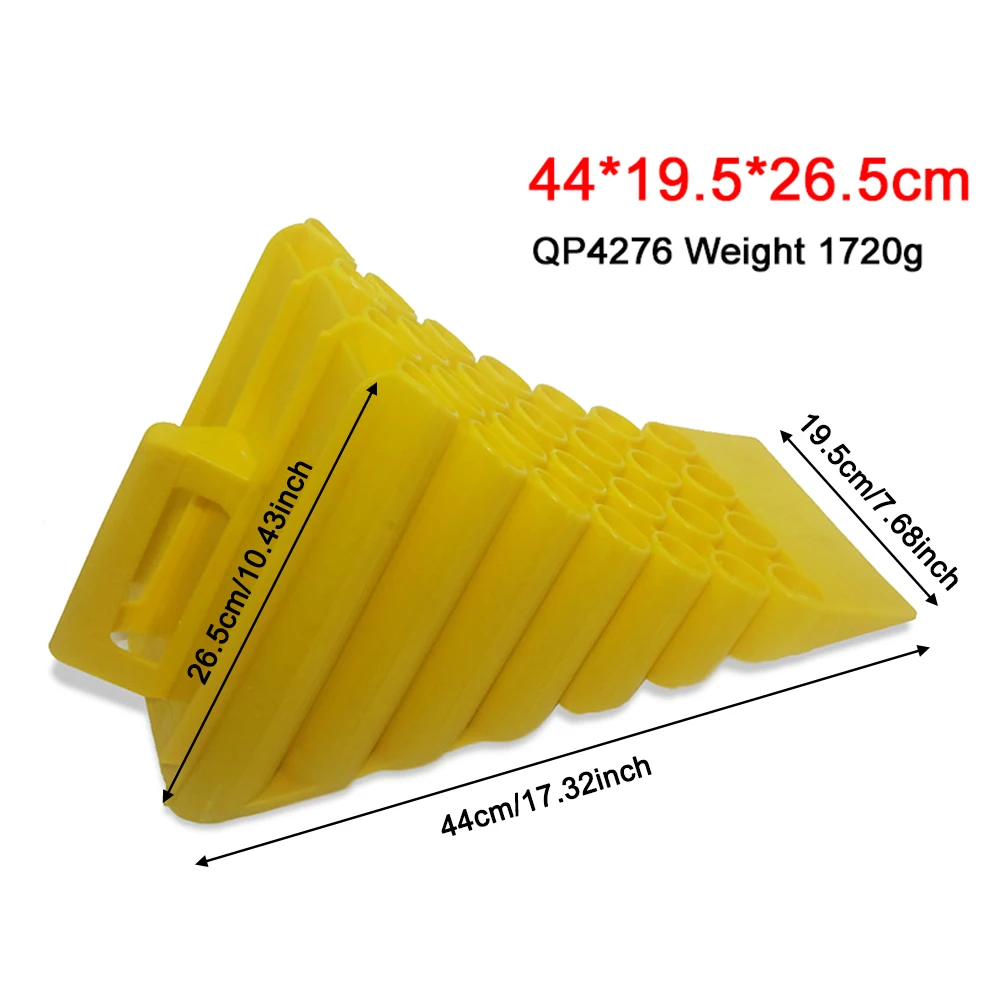 Car Wheel Chock  Antislip Vehicle Tire Support Rubber Pad Chock plastic Wheel Stopper Automotive Ramp Truck wheels Parking Tools