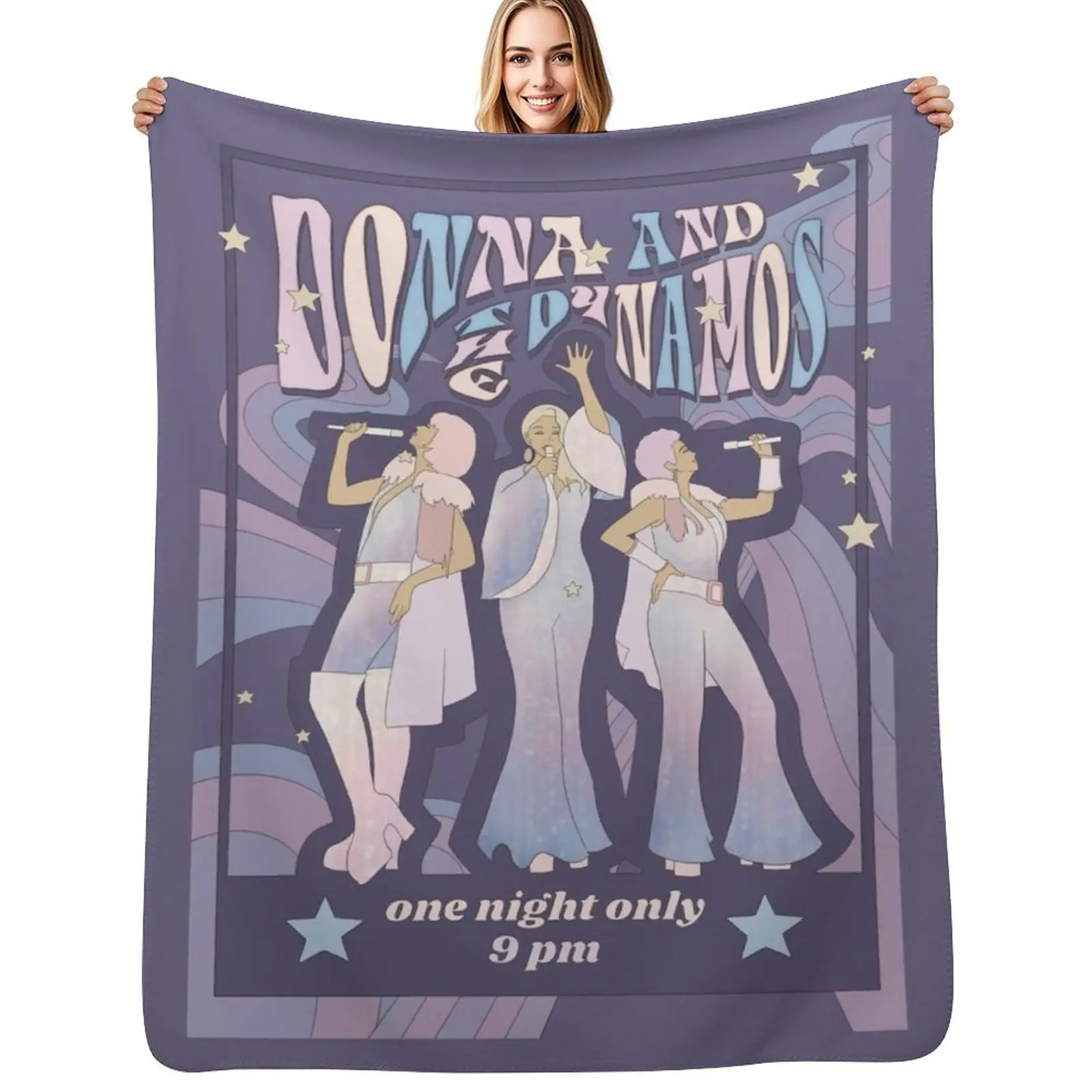 

Donna and the Dynamos Concert Poster Throw Blanket Lightweight Warm Blanket for Travel Camping