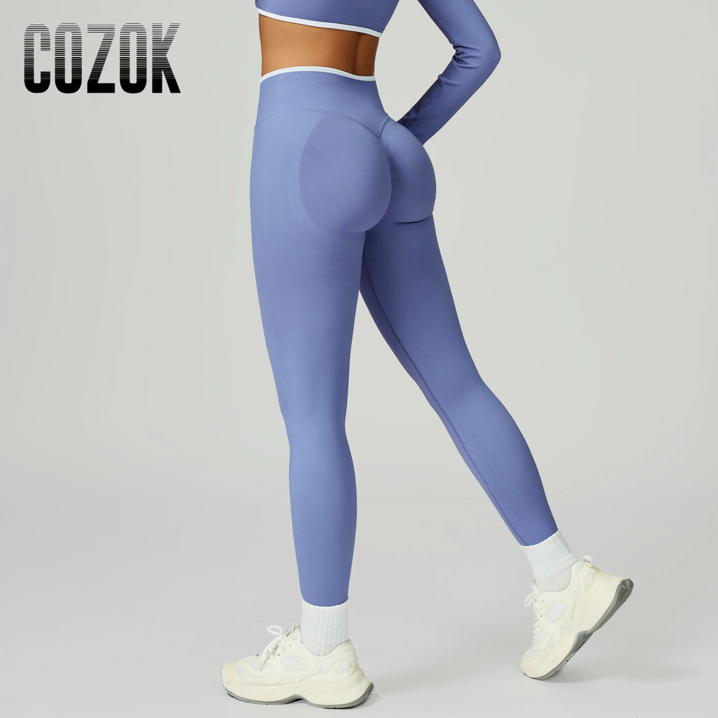 

Бесшовные штаны для йоги для женщин, леггинсы для спортзала, цветные блоки, высокая талия, облегающие спортивные штаны для бега, фитнеса, модные леггинсы для тренировок