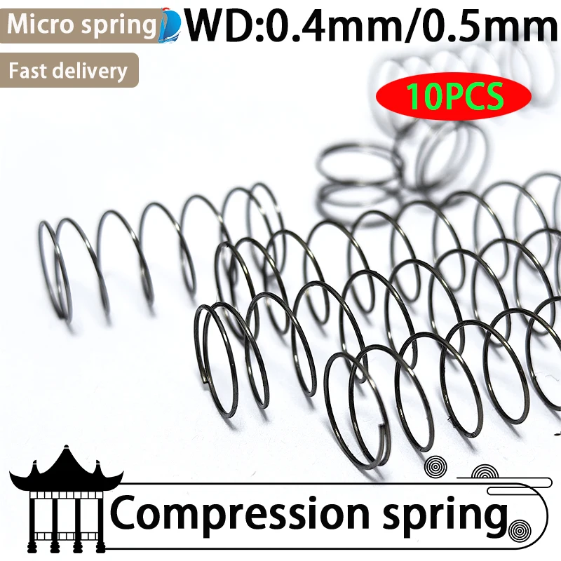 Drut 65Mn Średnica 0,4 / 0,5mm Sprężyna naciskowa Powrót Mikro sprężyna Sprężyna oporowa Sprężyna ciśnieniowa Stal Cylindryczna Sprężyna Spiralna Mała