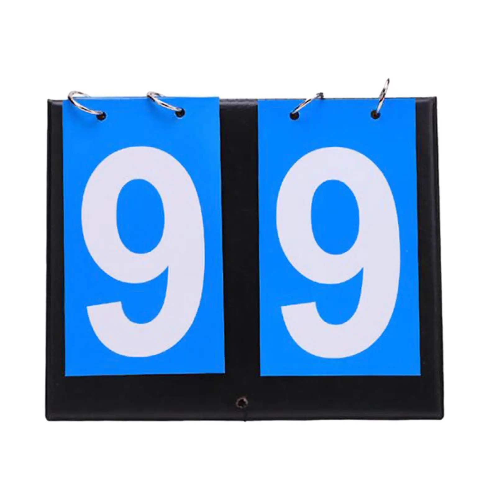 2 Digit Score Keeper Flips up Tabletop Scoreboard for Basketball Ball Blue