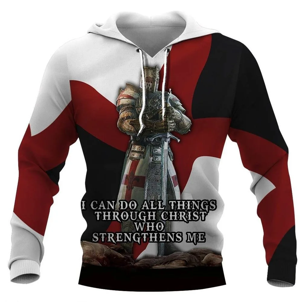 

New 3D Printing Knight Templar Fashion Men Women Tracksuits Crewneck Hoodies Plus Size S-7XL Harajuku Four Seasons Casual