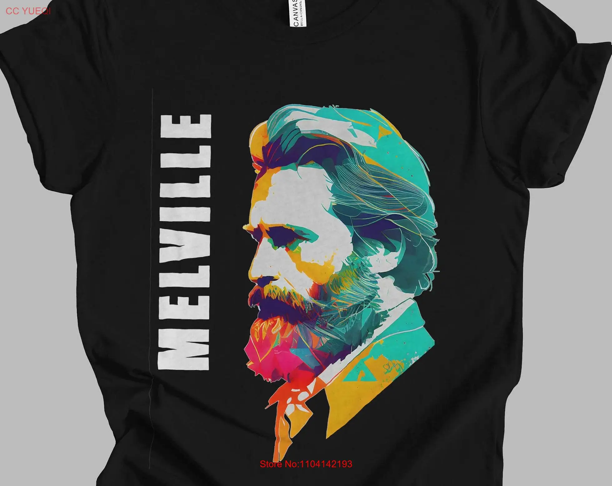 Herman Melville Retro Minimalist T Shirt 2 Classic Literature Mindspring Retreat long or short sleeves