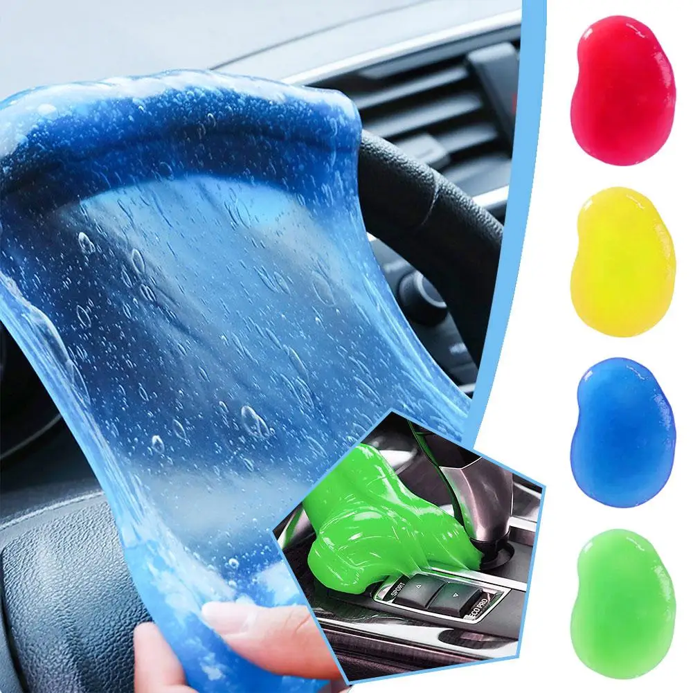 Car Cleaning Gel Reusable Keyboard Cleaner Gel Tool Dust Vent Removal Slime Automobile Dirt Gel Cleaner Air Multiuse