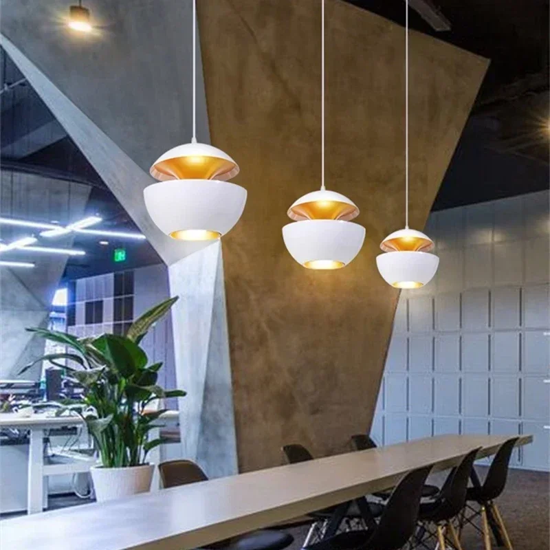 Nordic Creative Apple Pendant Lamp Restaurant Living Room Bedroom Cafe  Simple European Art Single Head LED Lighting Decoration