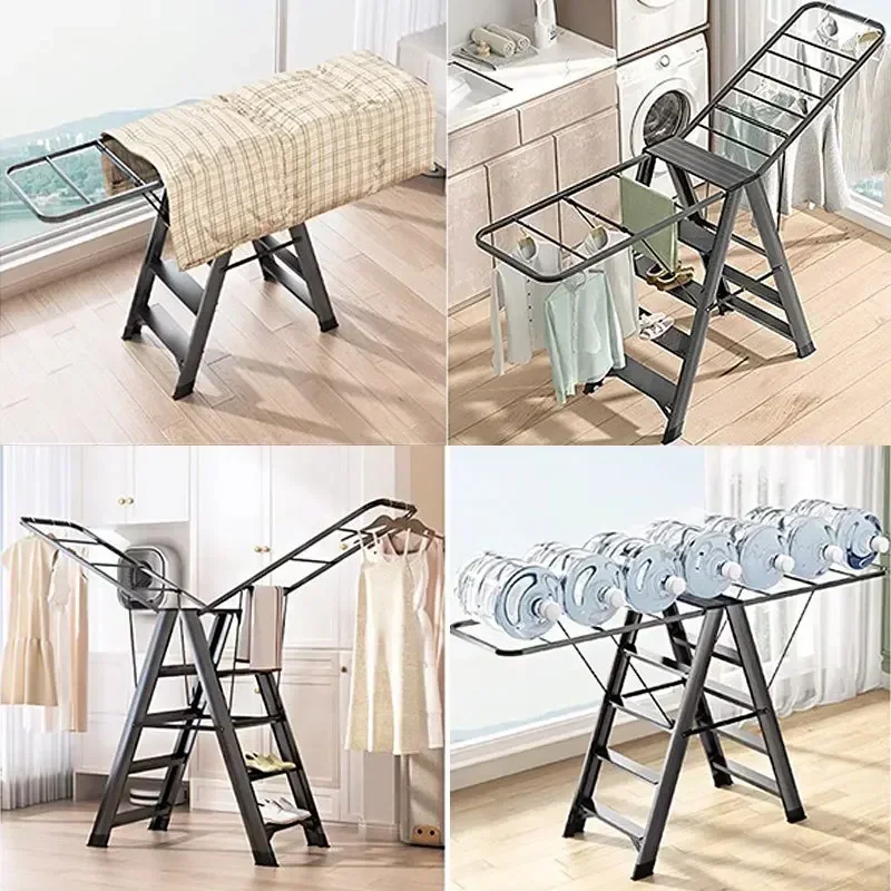 

Stable Household ladder Thickened folding ladder Telescopic ladder Herringbone ladder Drying rack