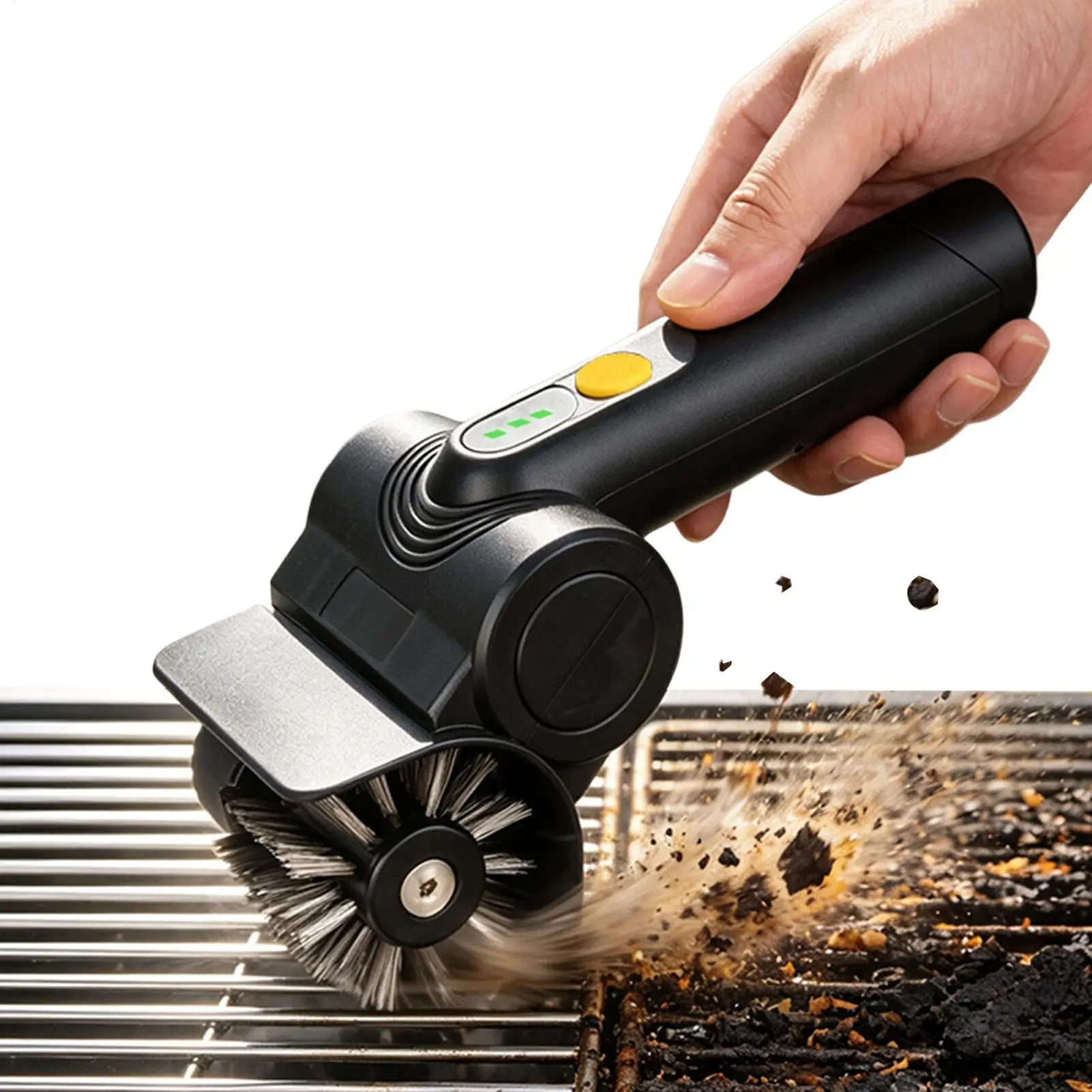 Portable BBQ Cleaning Brush High Speed Handheld One click detachable water washing for outdoor barbecue camping picnicking