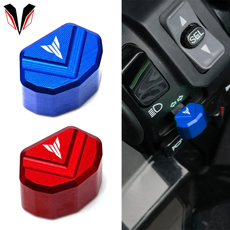 

MT07 For Yamaha MT09 MT10 MT03 MT125 MT25 MT 07 09 03 10 25 125 Mototcycle CNC Switch Button Turn Signal Switch Key cap MT-07