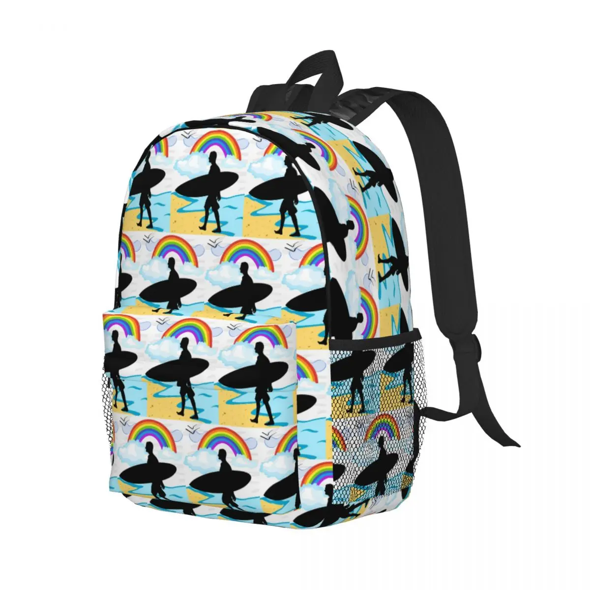 

Surf Summer Beach Sea Backpack Student Boys Girls BookBag Children School Bag Laptop Shoulder Bags for Men Women