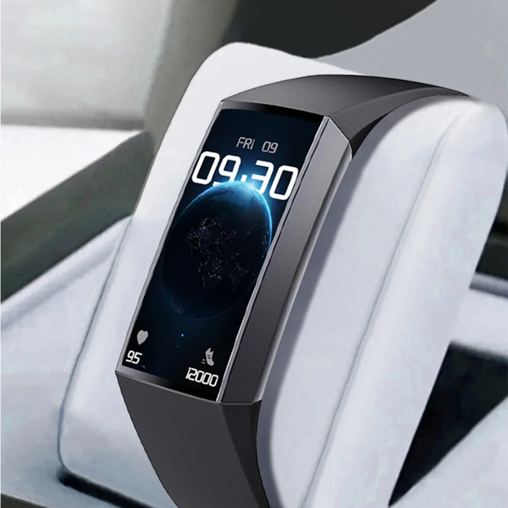 

AMOLED Браслет Смарт-часы 1.1 HD Мужчины Пульсометр Счетчик шагов Будильник 100+ Спортивные режимы BT Вызов Женский Смарт-браслет Мода