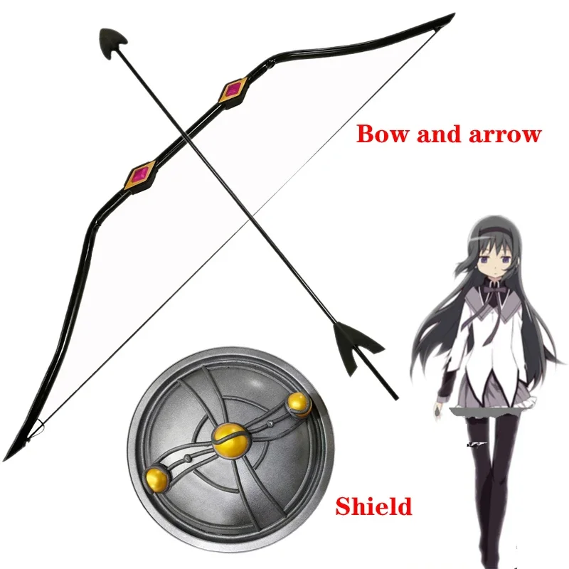 Akemi Homura Bow And Arrow Cosplay Weapon Shield Puella Magi Madoka Magica Halloween Costumes Props Accessories