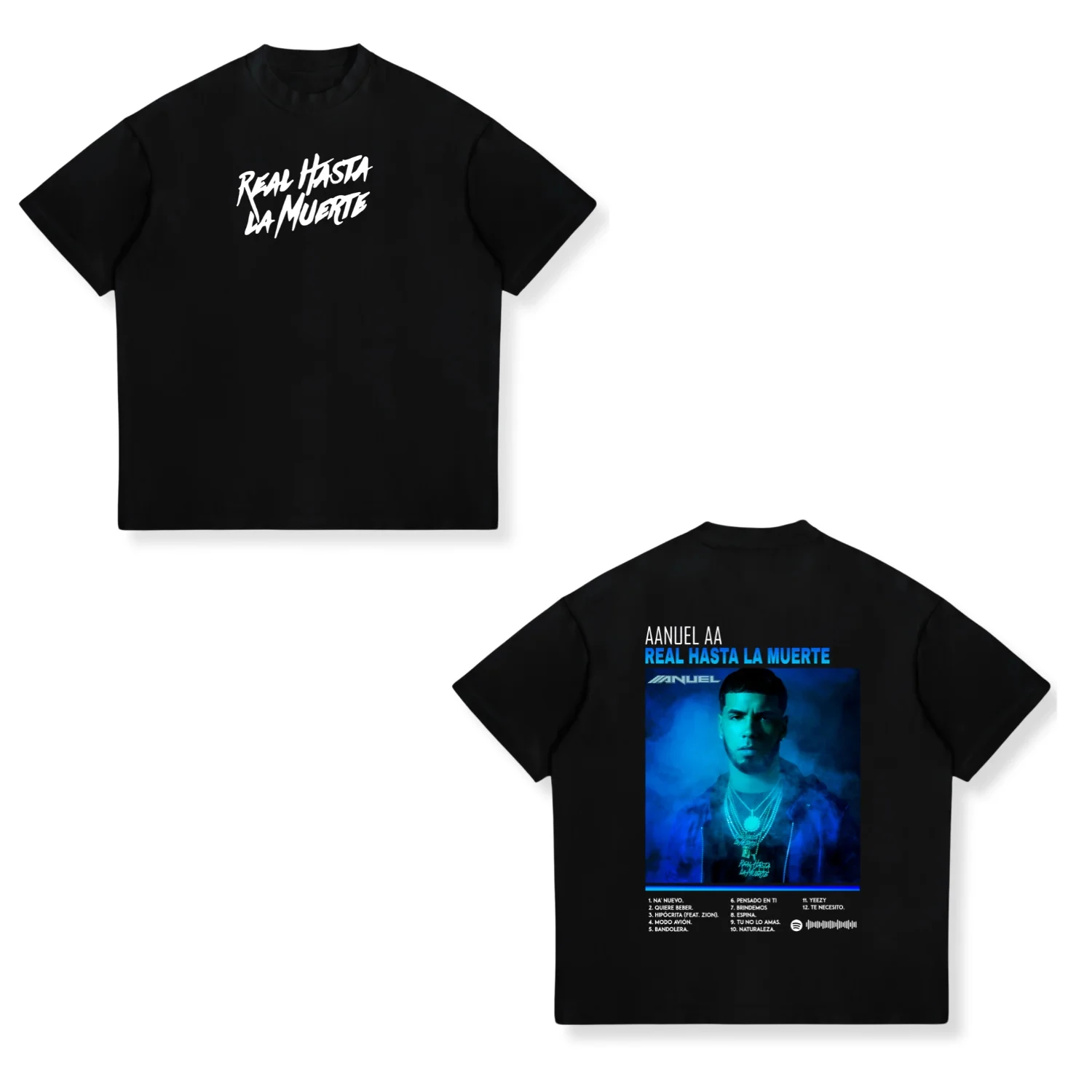 Singer Anuel AA 2026 New Men's 100%Cotton Y2k Graphic Hiphop Style Shirt Suitable for Both Men and Women Summer Printed T-shirt