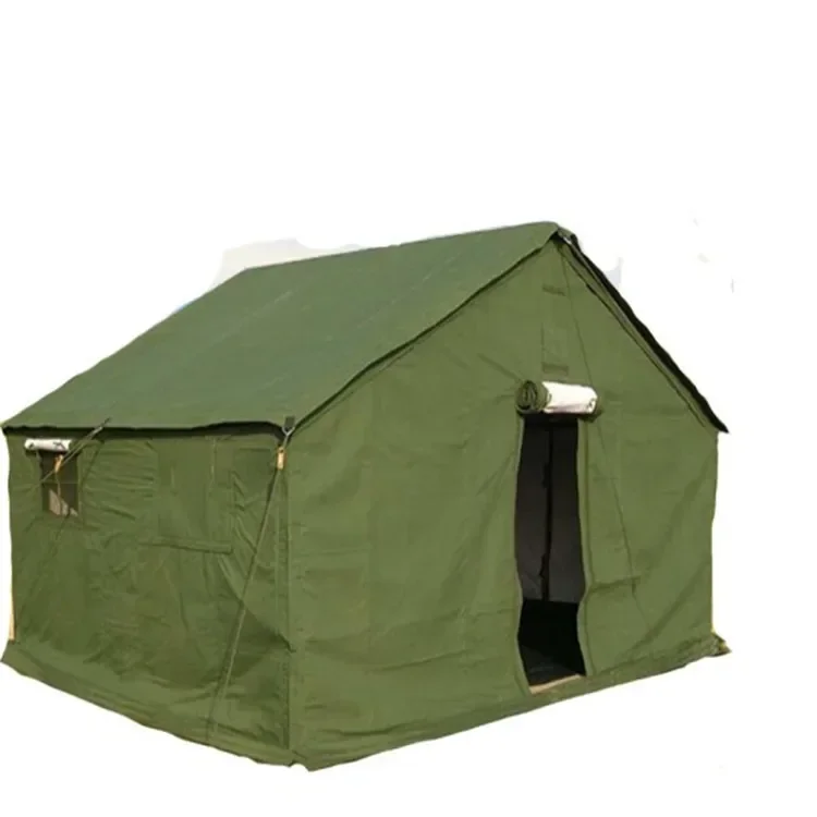 Outdoor Construction Site Disaster Relief Tent Thickened Canvas Waterproof Emergency Shelter Large Tent