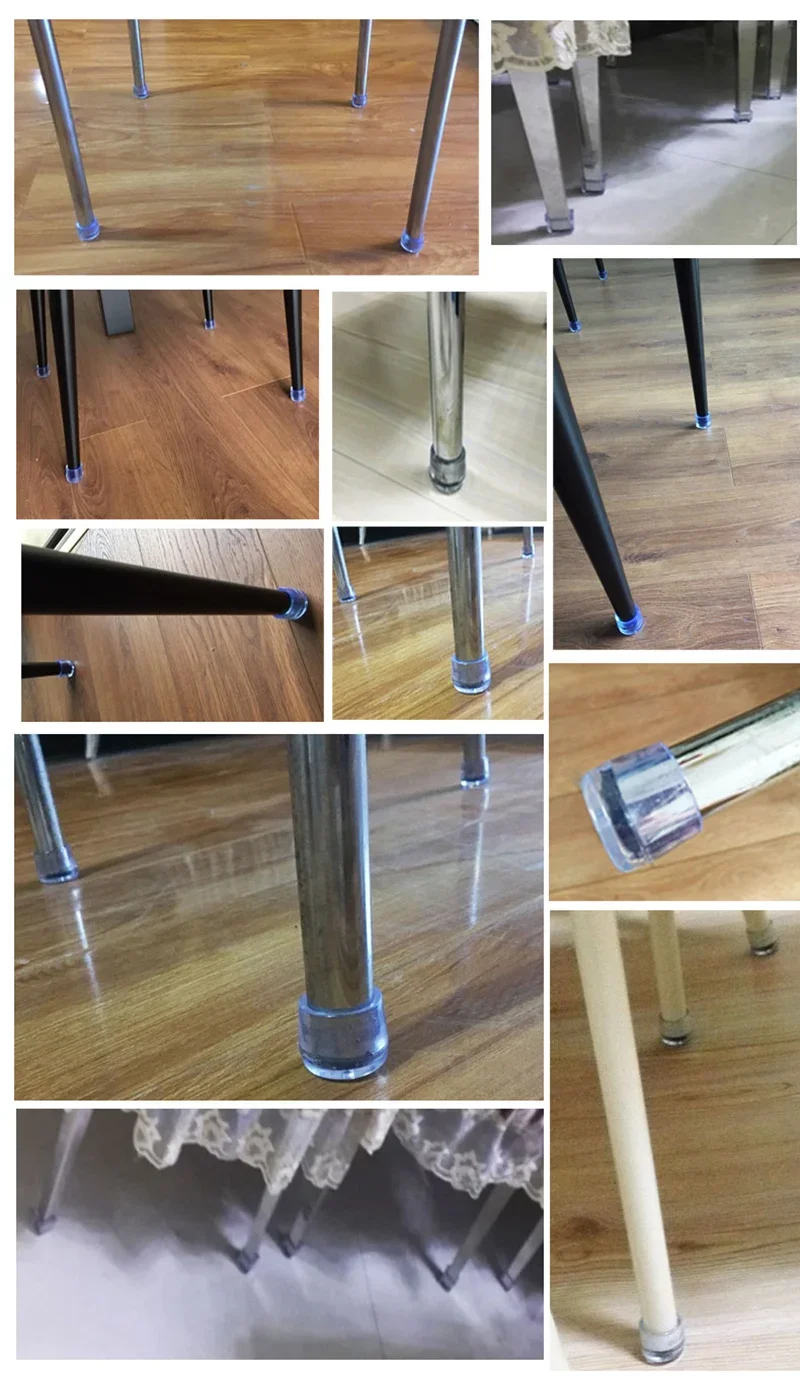 4 قطع أكواب أثاث أقدام تسوية ديكور منزلي أغطية أرجل كرسي واقيات أقدام مطاطية أغطية طاولات أثاث - 6