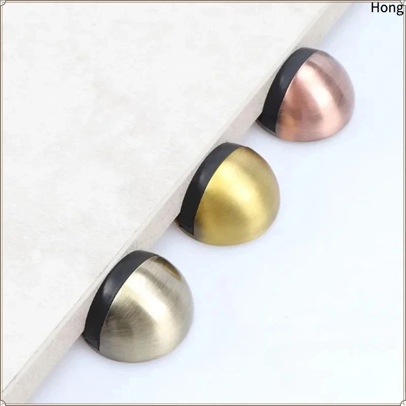 Anti-collision Stainless steel non perforated door bumper Silent floor mounted turtle top limiters Silicone buffer door bumper