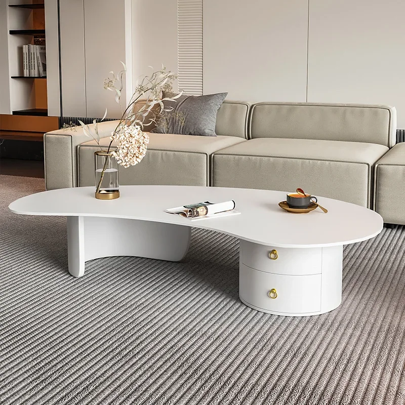 إكسسوارات طاولة القهوة الحديثة الجمالية، طاولات القهوة السوداء الصغيرة الخارجية لغرفة المعيشة، أثاث إيطالي مدمج