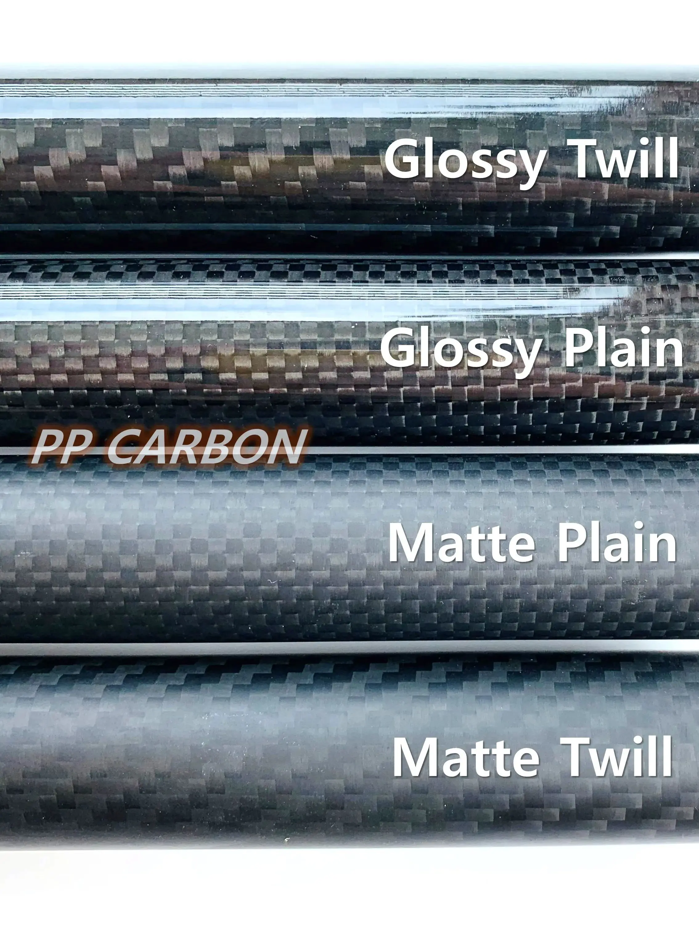 750mm 600mm Carbon Fiber Tube for RC Helicopter Airplane Parts OD 10mm 16mm 20mm 22mm 24mm 26mm 30mm Hardness Composite Material