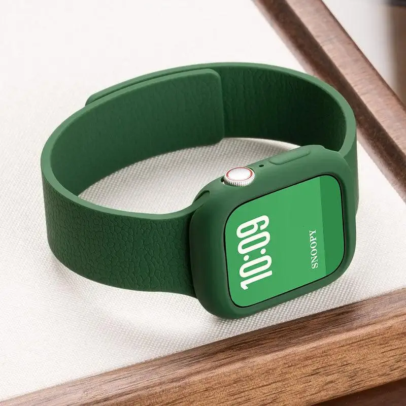 

Case and Strap Soft Silicone Band For Apple Watch Ultra 3 49mm 46mm 42mm 44mm 40mm 45mm 41mm for iWatch Series 11 10 9 8 7 6 SE3